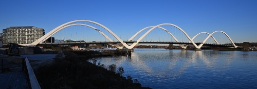Frederick Douglass Memorial Bridge from the southwest, Washington, DC
